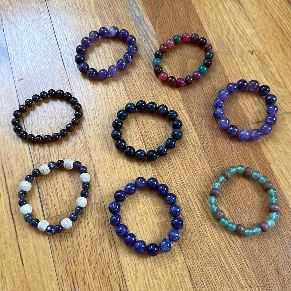 Gemstone Stretch Bracelet Bundle